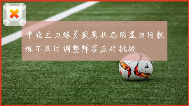 申花主力球员疲惫状态明显为何教练不及时调整阵容应对挑战